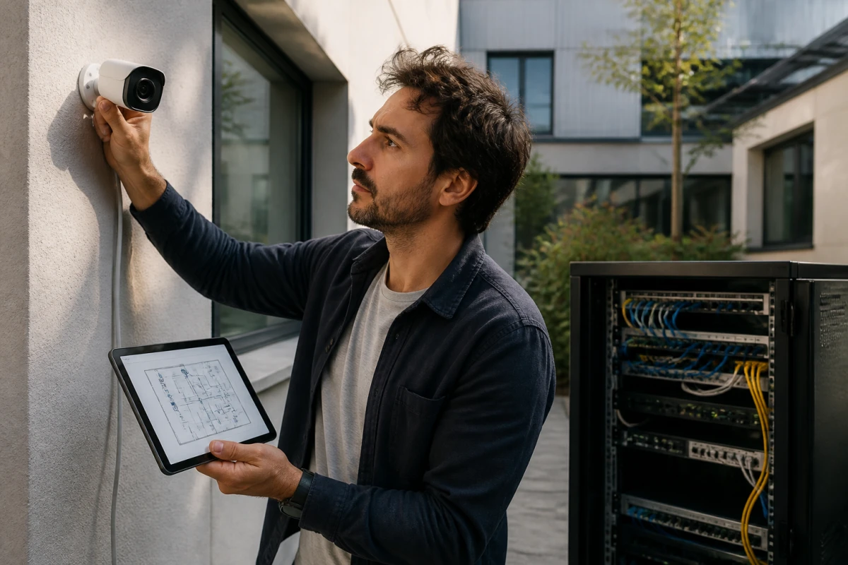 Installation caméra IP Cournon-d'Auvergne