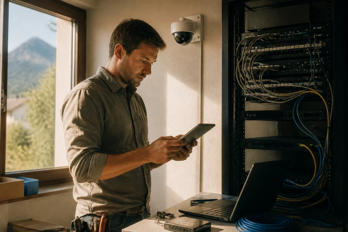 Installation vidéosurveillance entreprise Cusset